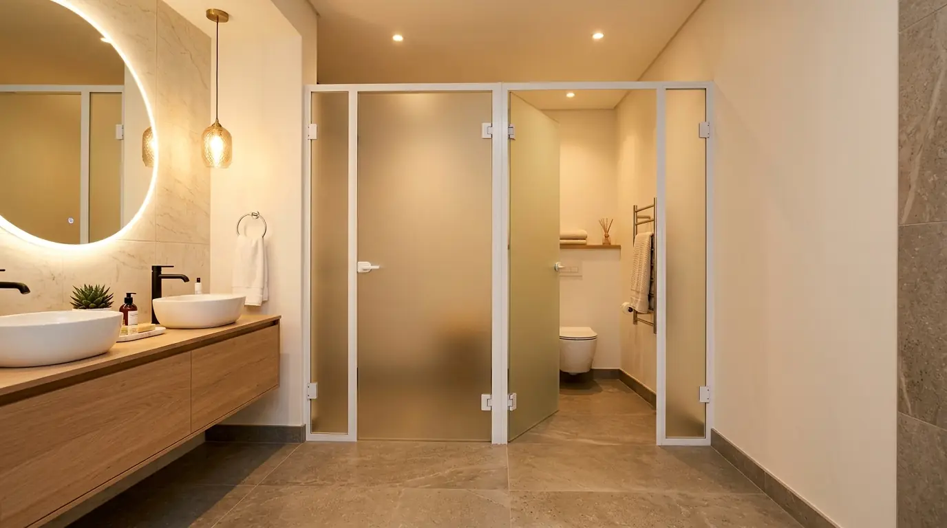 Зонирование пространства перегородками в квартире — вид в интерьере